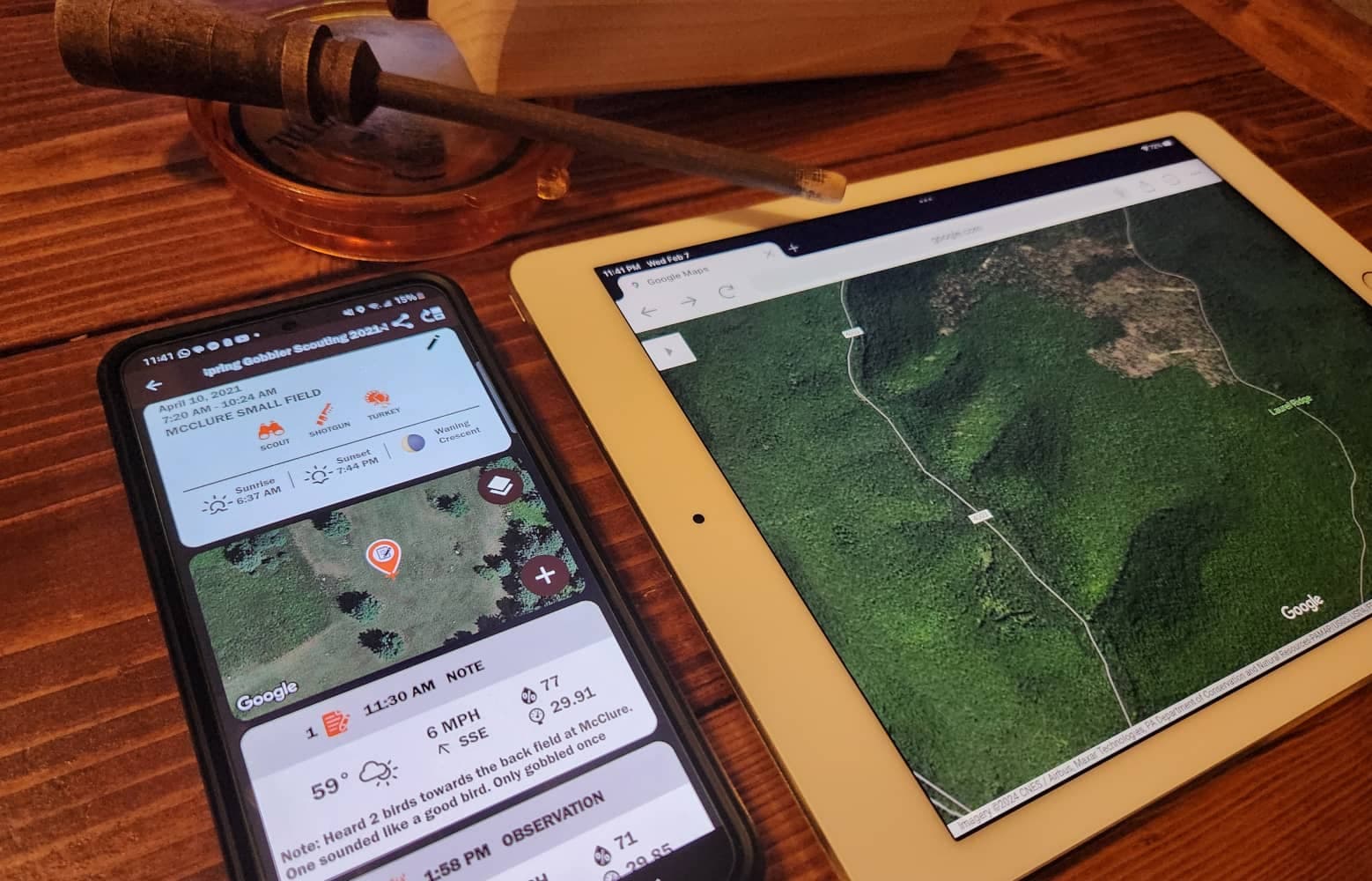 e-scouting for spring turkey hunting